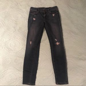 Loft distressed skinny jeans